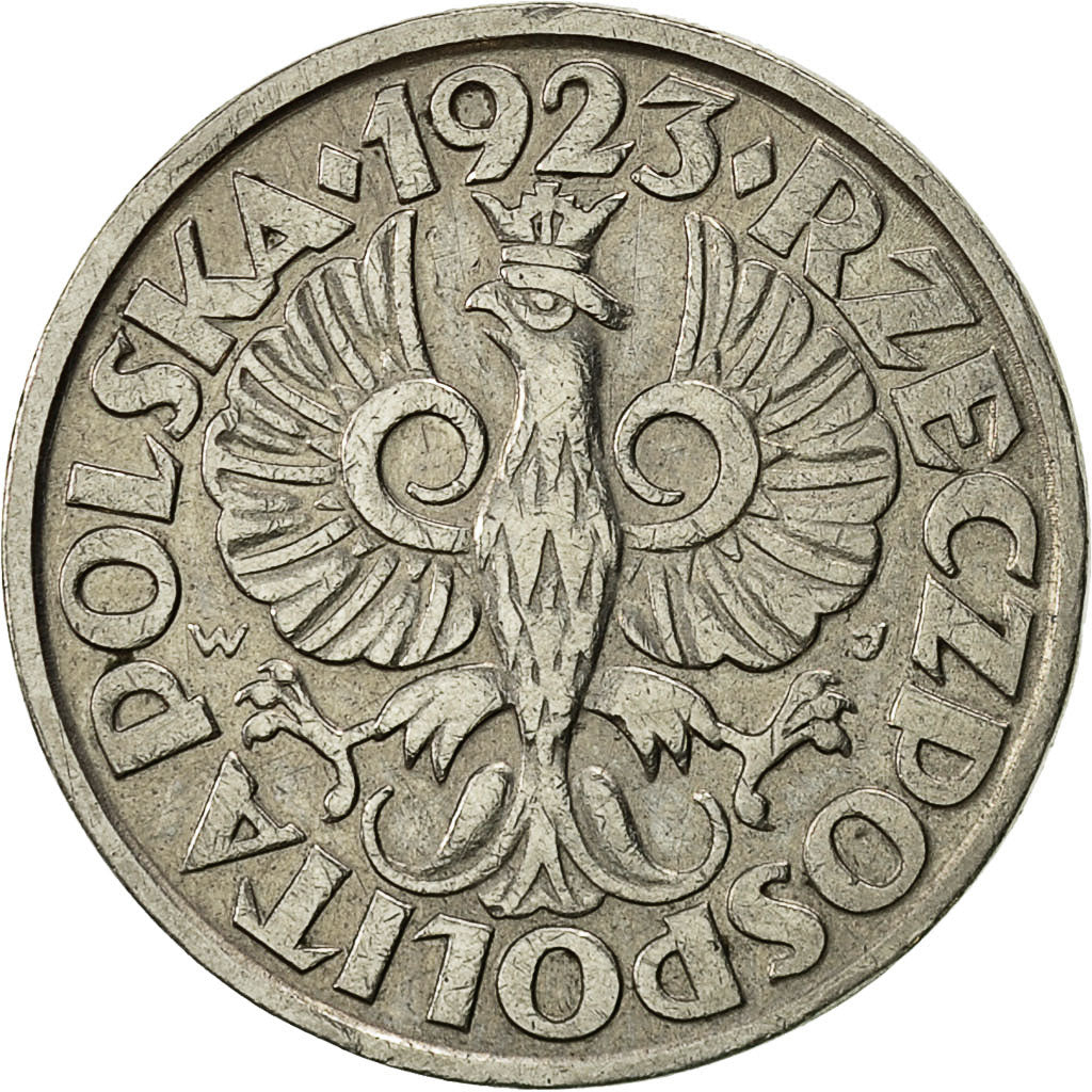 Coin, Poland, 20 Groszy, 1923, VF(30-35), Nickel, KM:12
