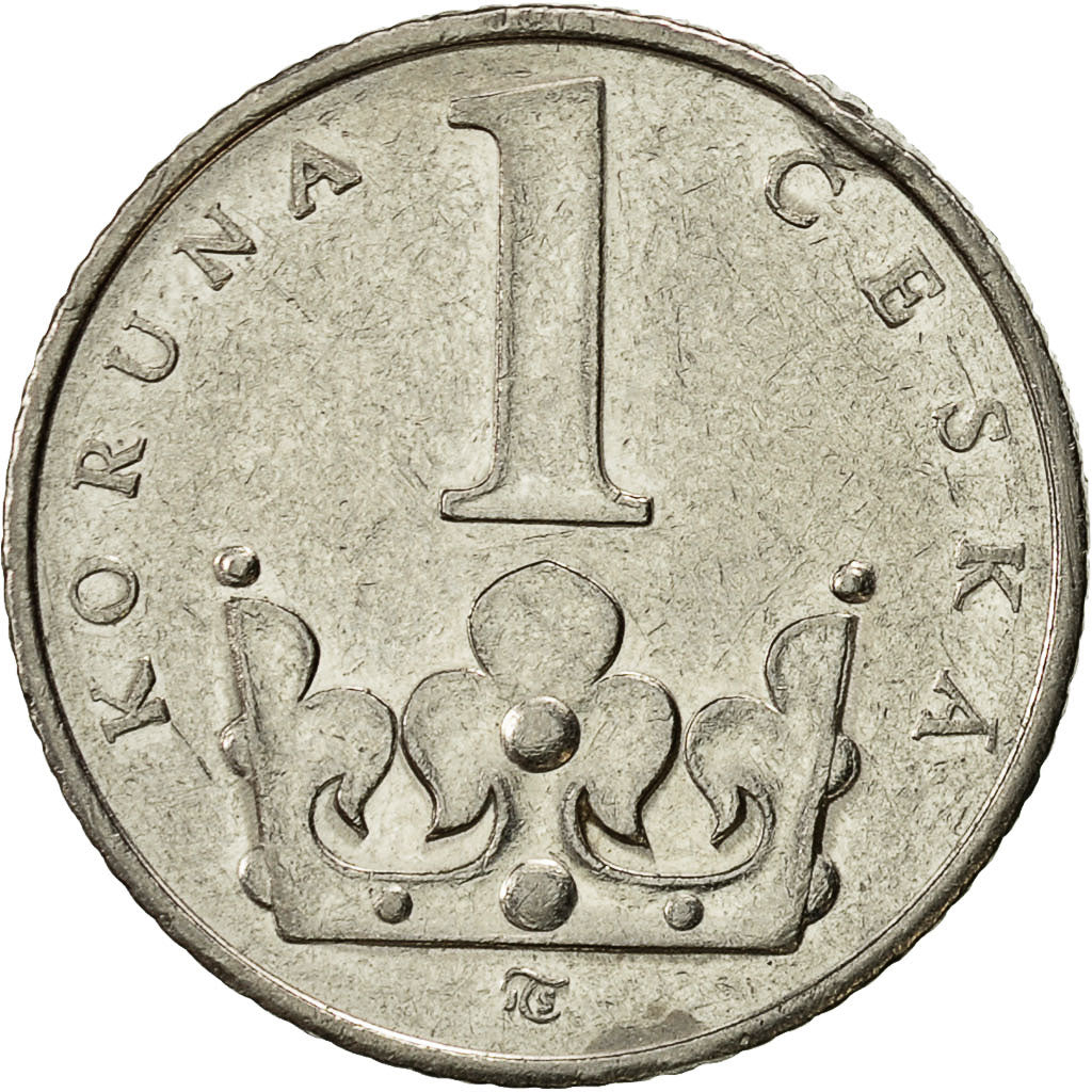 Coin, Czech Republic, Koruna, 1995, VF(30-35), Nickel plated steel, KM:7
