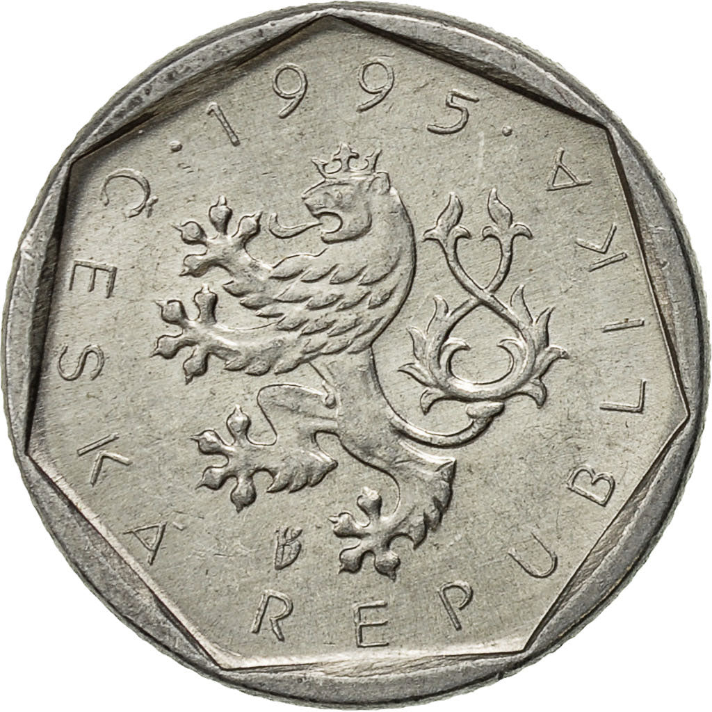 Moneta, Czechy, 20 Haleru, 1995, VF(30-35), Aluminium, KM:2.1