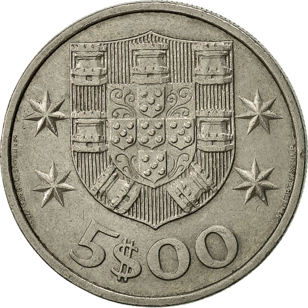 Monnaie, Portugal, 5 Escudos, 1981, TB+, Copper-nickel, KM:591