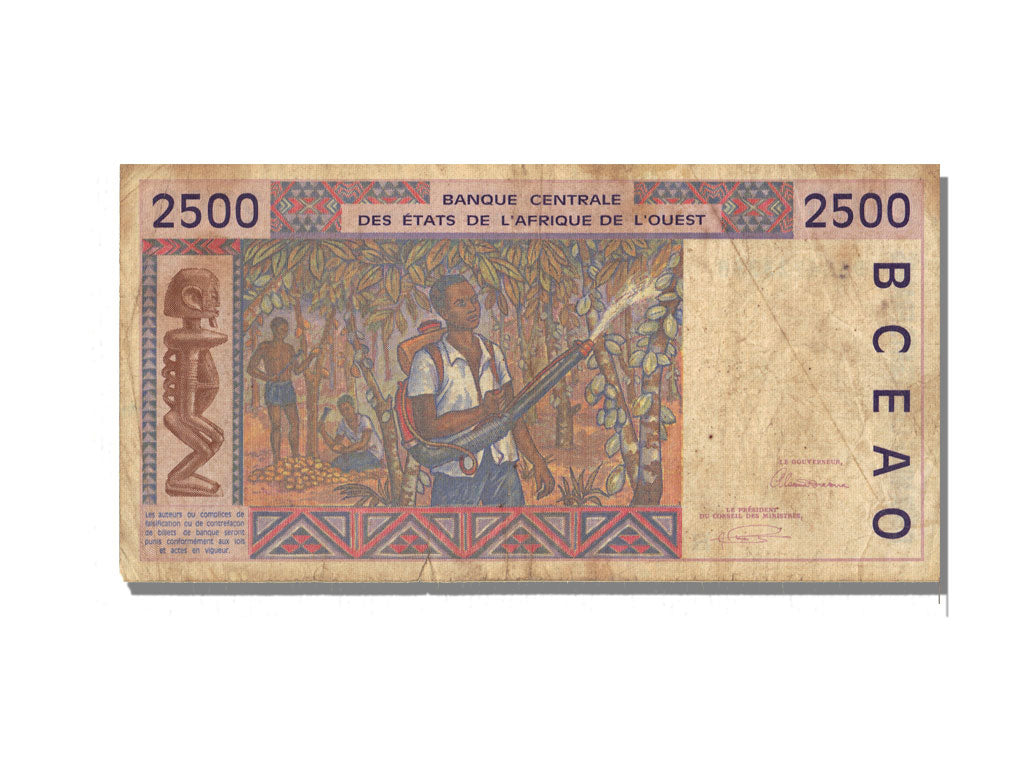 Niger, 2500 Francs, 1993, EF(40-45), H