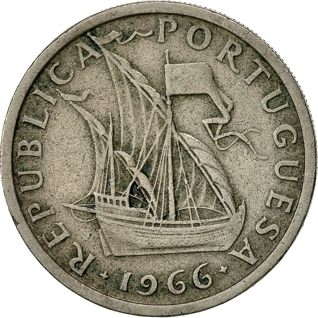 Monnaie, Portugal, 5 Escudos, 1966, TB, Copper-nickel, KM:591