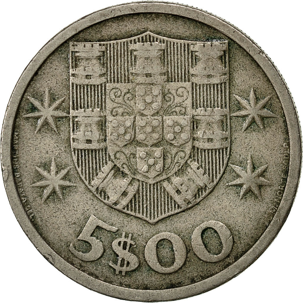 Monnaie, Portugal, 5 Escudos, 1966, TB, Copper-nickel, KM:591