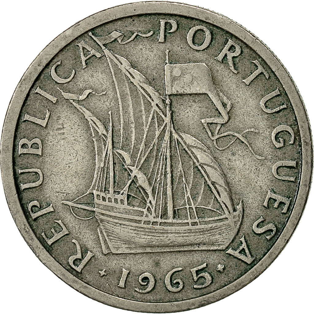 Monnaie, Portugal, 5 Escudos, 1965, TB, Copper-nickel, KM:591