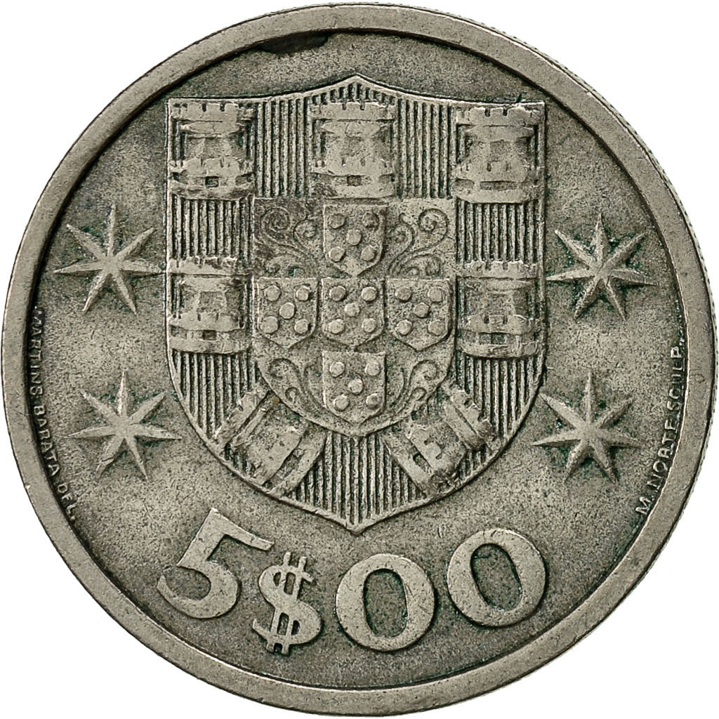 Monnaie, Portugal, 5 Escudos, 1965, TB, Copper-nickel, KM:591