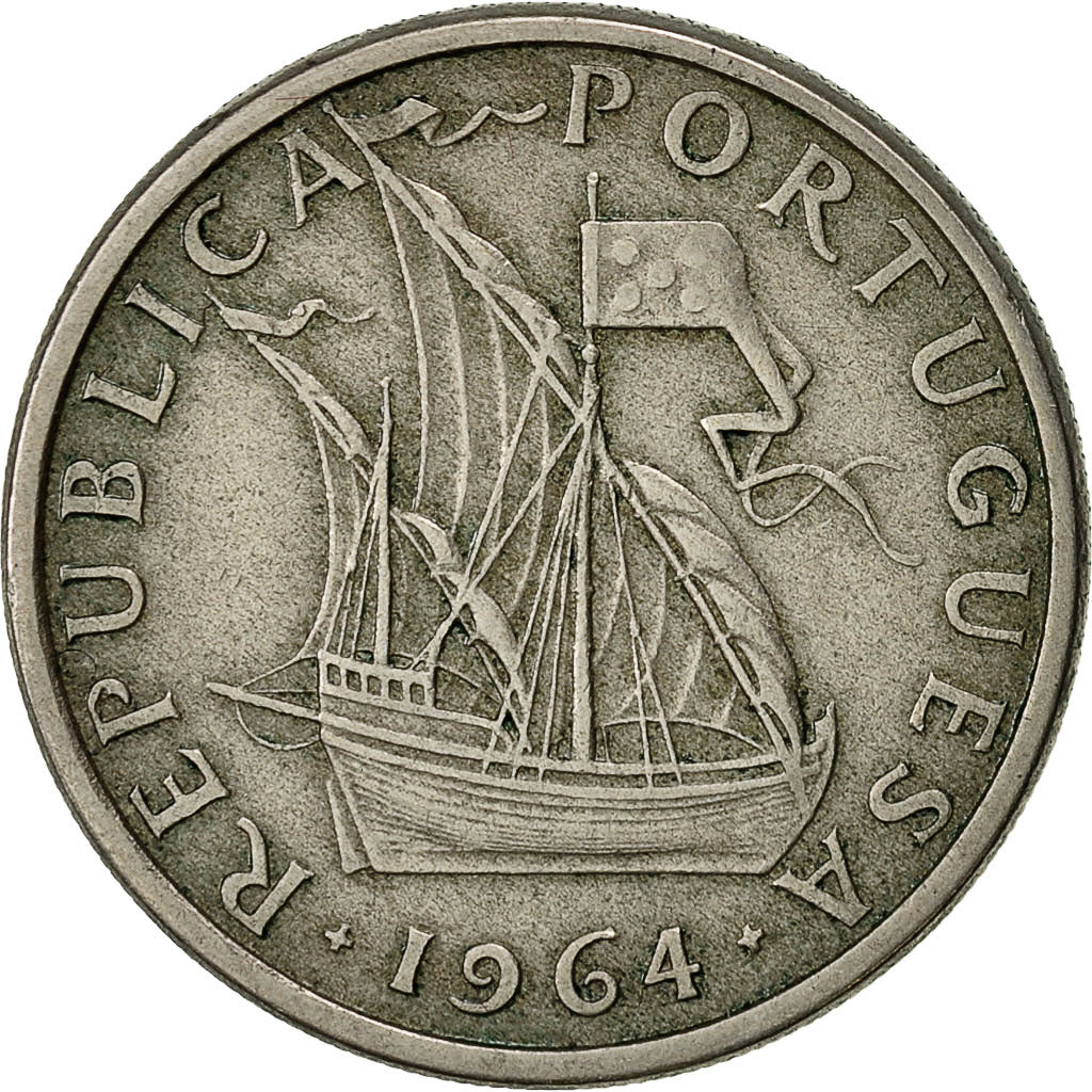 Monnaie, Portugal, 5 Escudos, 1964, TB, Copper-nickel, KM:591