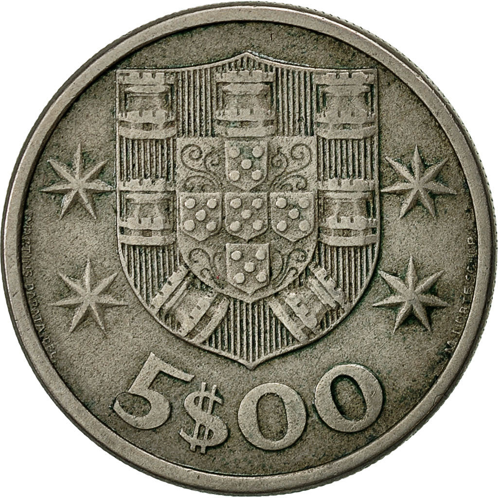 Monnaie, Portugal, 5 Escudos, 1964, TB, Copper-nickel, KM:591