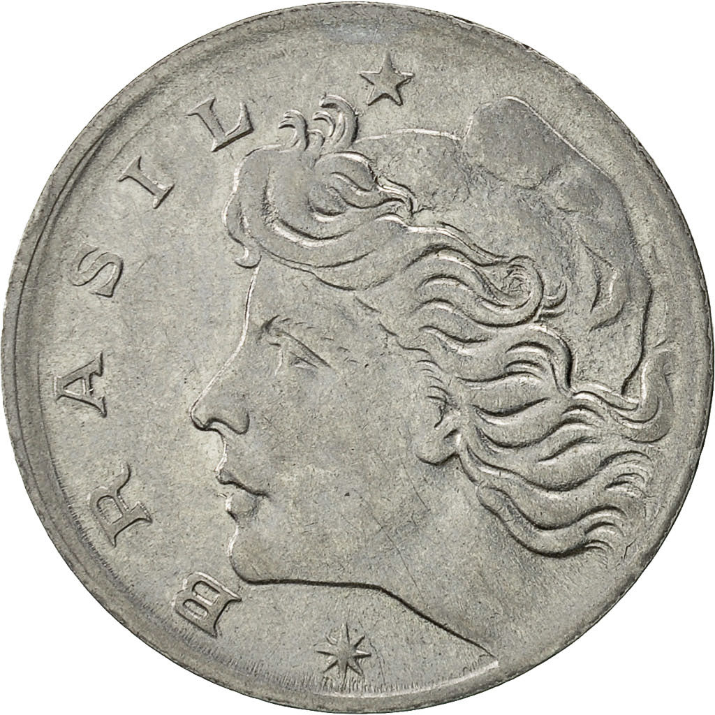 Moneta, Brasile, 5 Centavos, 1969, MB+, Acciaio inossidabile, KM:577.2