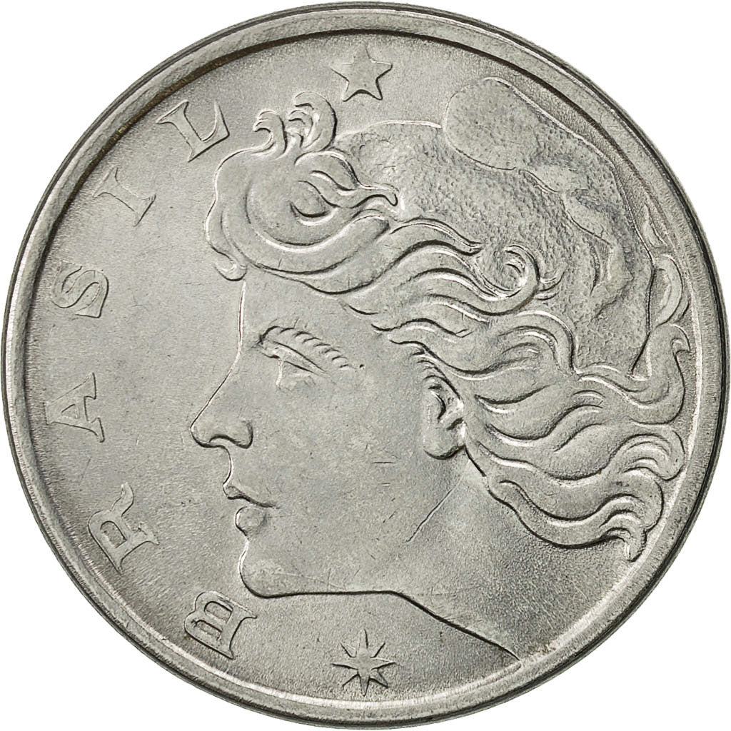 Coin, Brazil, 20 Centavos, 1976, VF(30-35), Stainless Steel, KM:579.1a