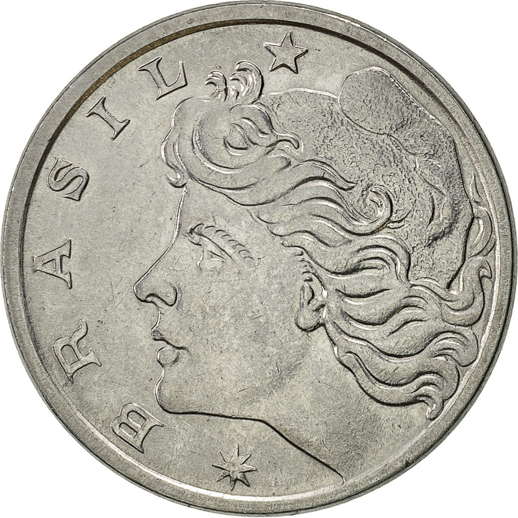 Moneta, Brasile, 20 Centavos, 1975, BB, Acciaio inossidabile, KM:579.1a