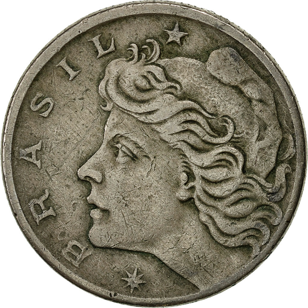 Moneda, Brasil, 10 Centavos, 1967, BC+, Cobre - níquel, KM:578.1