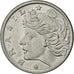 Moneta, Brazylia, 10 Centavos, 1975, VF(30-35), Stal nierdzewna, KM:578.1a
