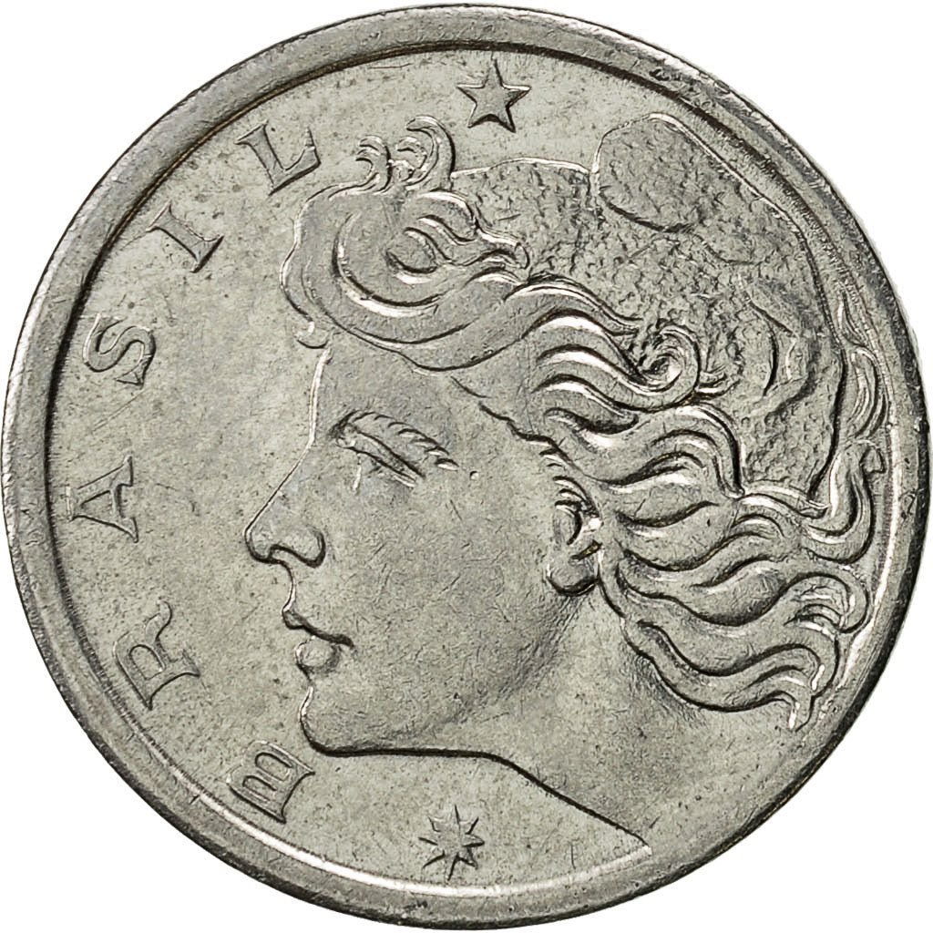 Monnaie, Brésil, 2 Centavos, 1967, TB+, Stainless Steel, KM:576.1