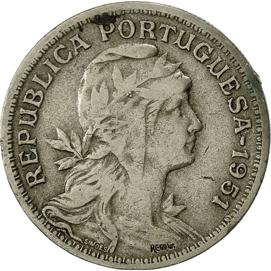 Monnaie, Portugal, 50 Centavos, 1951, TB, Copper-nickel, KM:577
