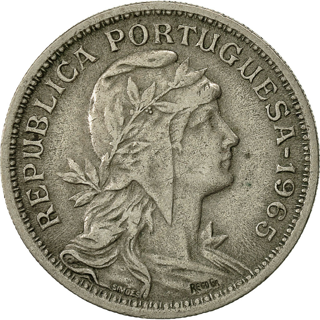 Moneta, Portogallo, 50 Centavos, 1965, MB+, Rame-nichel, KM:577