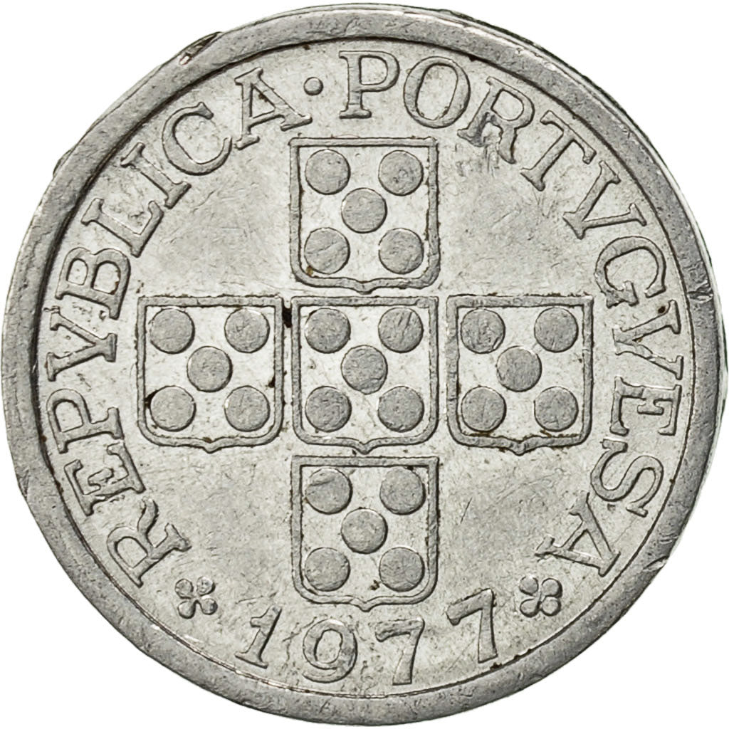 Monnaie, Portugal, 10 Centavos, 1977, TB+, Aluminium, KM:594
