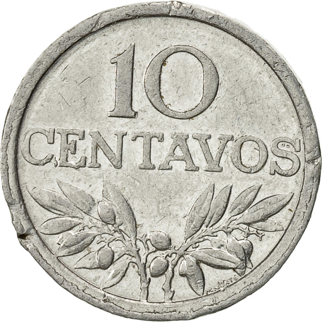 Monnaie, Portugal, 10 Centavos, 1977, TB+, Aluminium, KM:594
