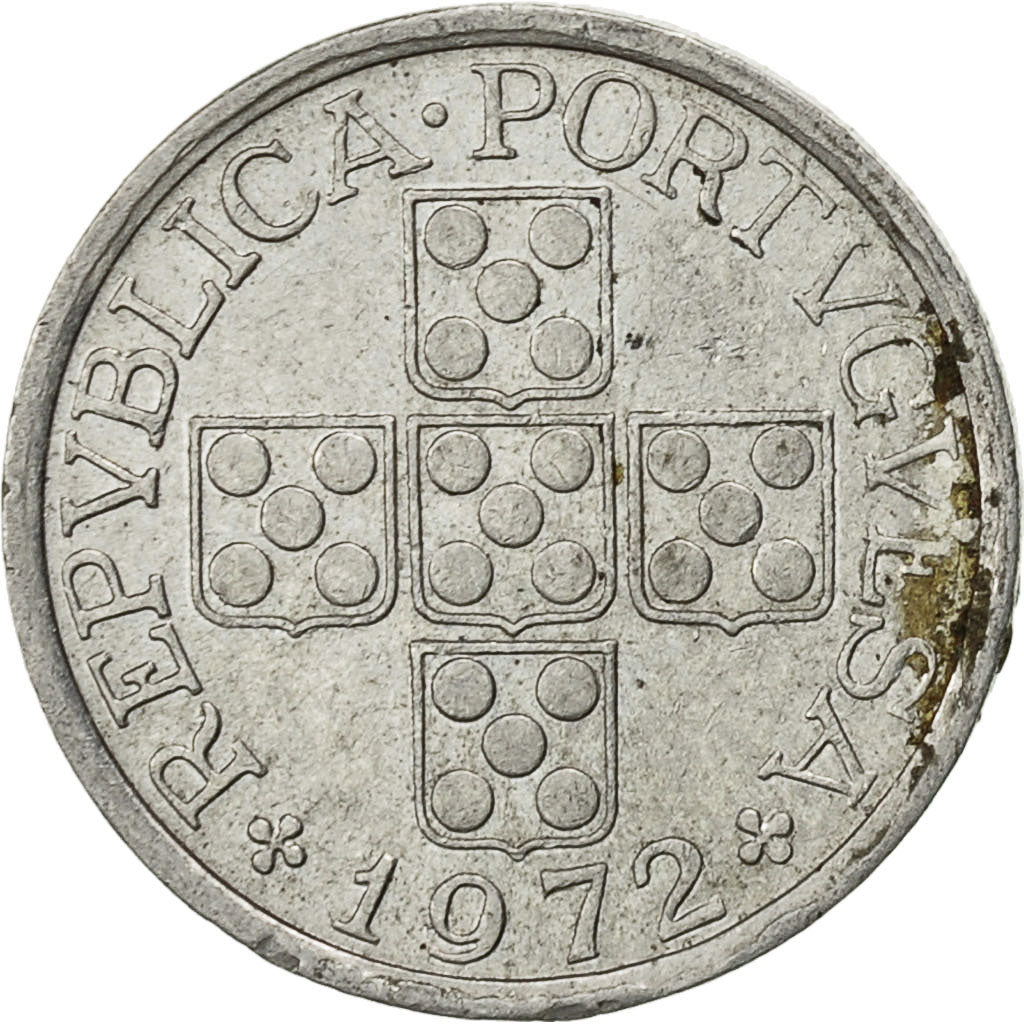 Munten, Portugal, 10 Centavos, 1972, FR, Aluminium, KM:594