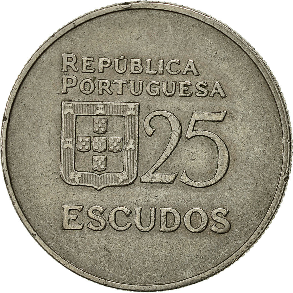 Munten, Portugal, 25 Escudos, 1981, FR+, Copper-nickel, KM:607a