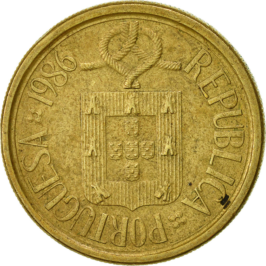 Coin, Portugal, 10 Escudos, 1986, VF(20-25), Nickel-brass, KM:633