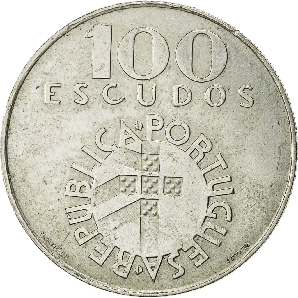 Moneta, Portogallo, 100 Escudos, 1976, Lisbon, MB+, Argento, KM:603