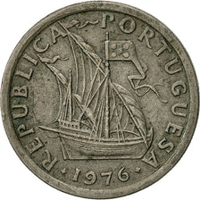 Coin, Portugal, 2-1/2 Escudos, 1976, VF(30-35), Copper-nickel, KM:590