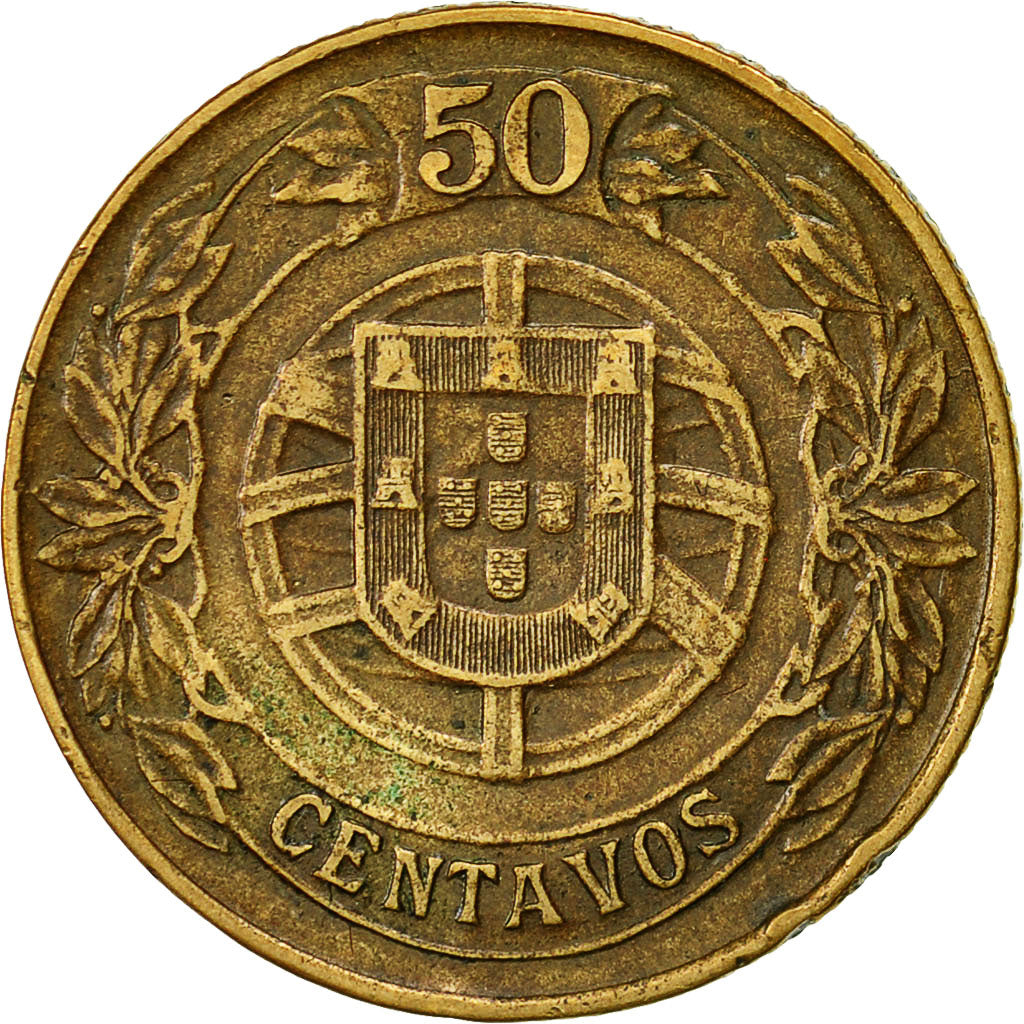 Portugal, 50 Centavos, 1926, VF(20-25), Aluminum-Bronze, KM:575