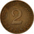 Coin, GERMANY - FEDERAL REPUBLIC, 2 Pfennig, 1950, Stuttgart, VF(30-35), Bronze