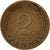 Coin, GERMANY - FEDERAL REPUBLIC, 2 Pfennig, 1961, Hambourg, EF(40-45), Bronze