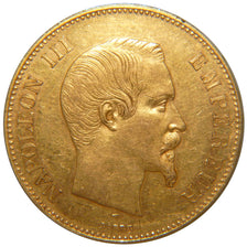 FRANCE, Napoléon III, 100 Francs, 1859, Paris, AU(55-58), Gold, Gadoury #1135, 3