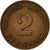 Coin, GERMANY - FEDERAL REPUBLIC, 2 Pfennig, 1961, Munich, EF(40-45), Bronze