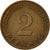 Coin, GERMANY - FEDERAL REPUBLIC, 2 Pfennig, 1961, Stuttgart, EF(40-45), Bronze