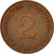Coin, GERMANY - FEDERAL REPUBLIC, 2 Pfennig, 1968, Munich, EF(40-45), Copper