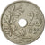 Moneta, Belgia, 25 Centimes, 1908, AU(50-53), Miedź-Nikiel, KM:62
