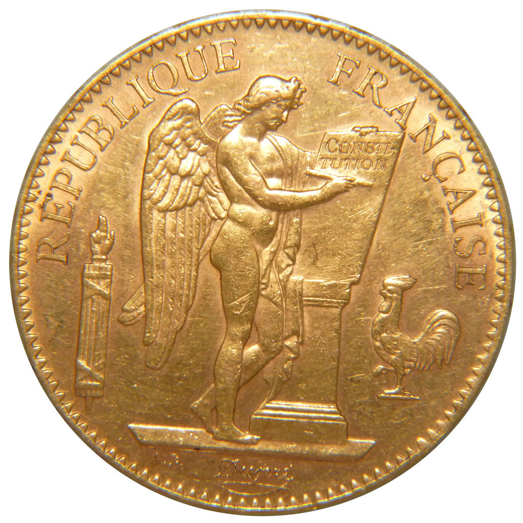 FRANCE, Génie, 100 Francs, 1901, Paris, AU(55-58), Gold, Gadoury #1137, 32.20