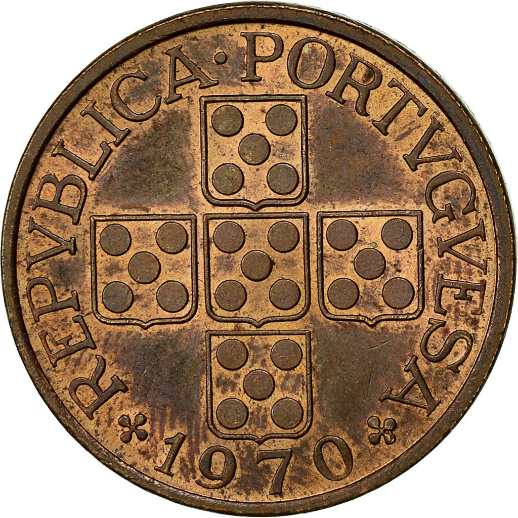 Moneta, Portogallo, Escudo, 1970, BB+, Bronzo, KM:597