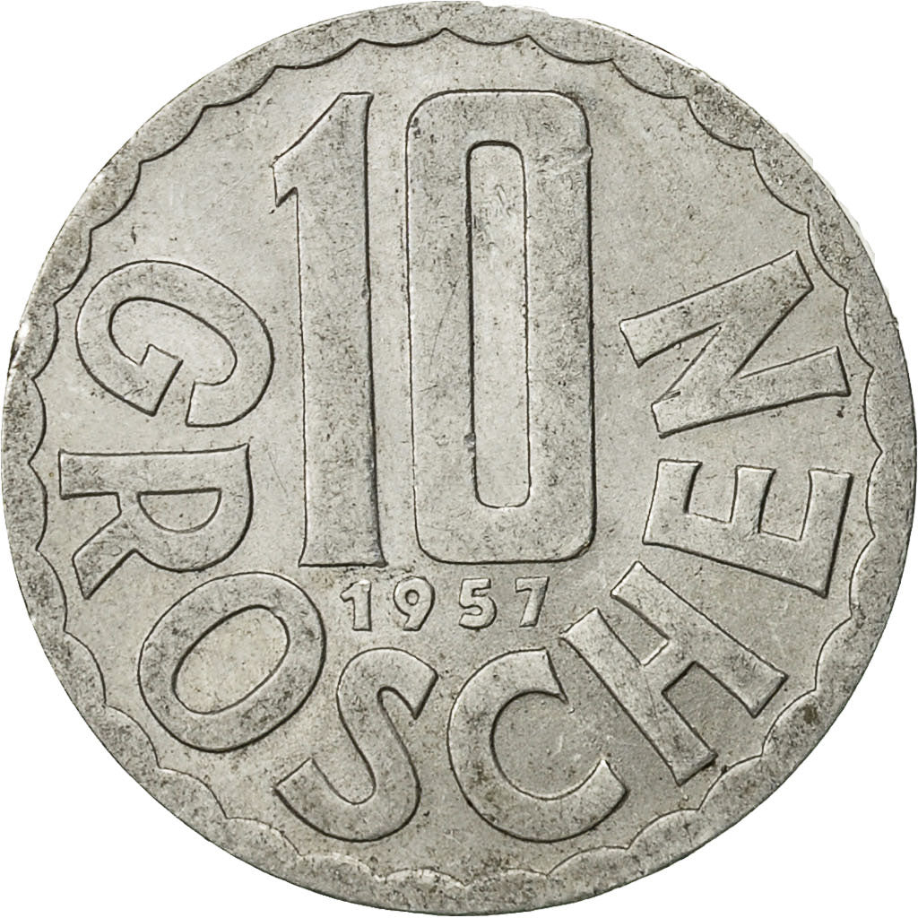 Monnaie, Autriche, 10 Groschen, 1957, Vienna, TTB, Aluminium, KM:2878