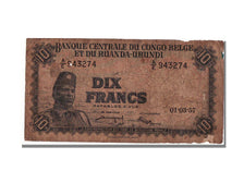 Belgian Congo, 10 Francs, 1957, 1957-03-01, F(12-15), AE 943274
