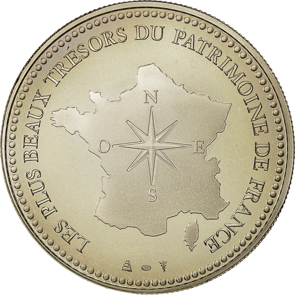 Frankreich, Medal, Les plus beaux trésors du patrimoine de France, Mont Saint