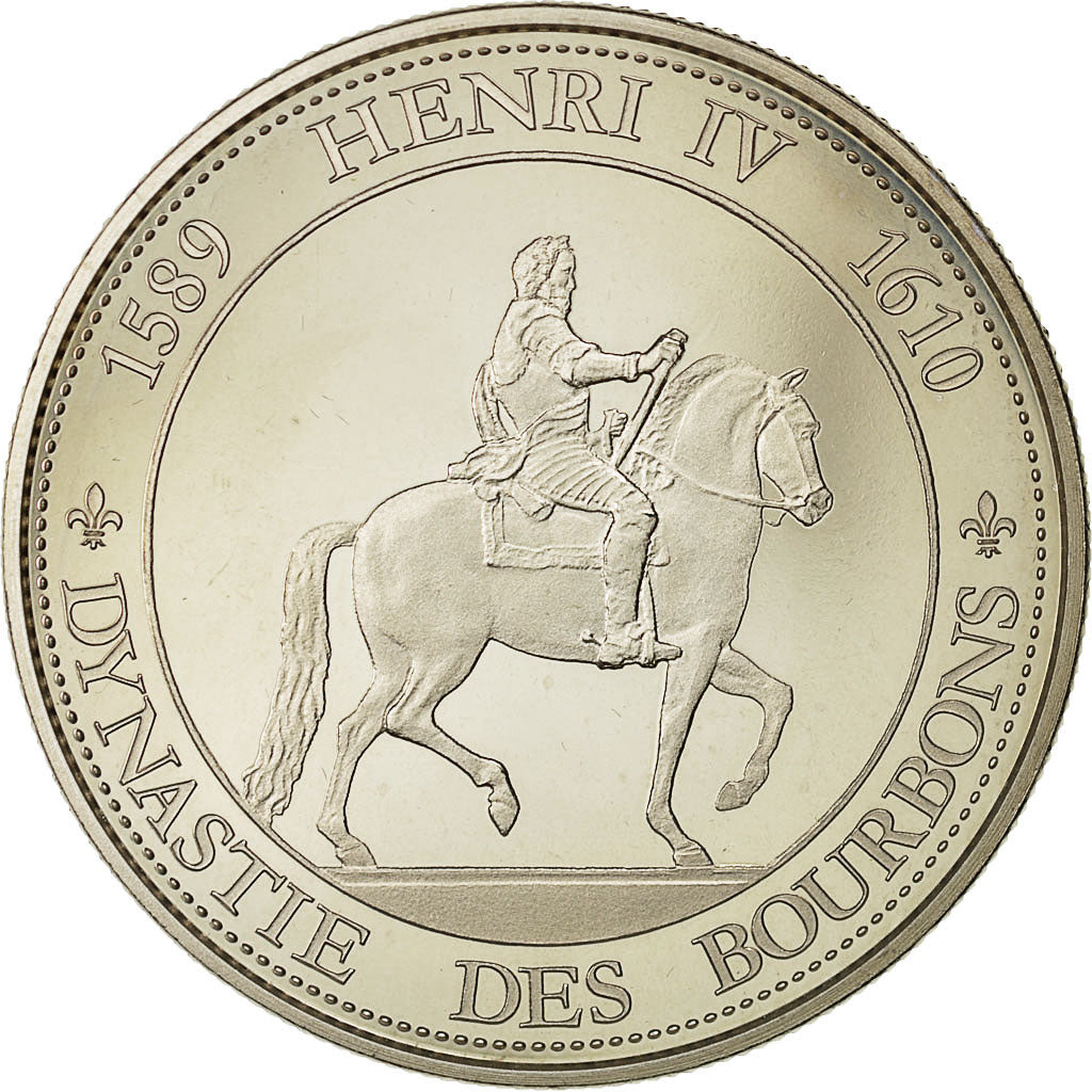 France, Medal, Royal, Henry IV, History, Dynastie des Bourbons, MS(64), Nickel