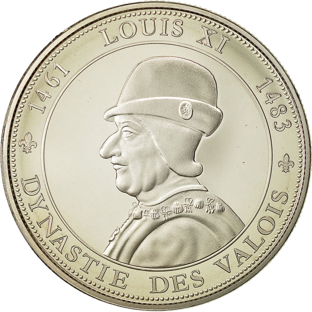 Francja, Medal, Królewskie, Ludwik XI, Historia, Dynastie des Valois, MS(64)
