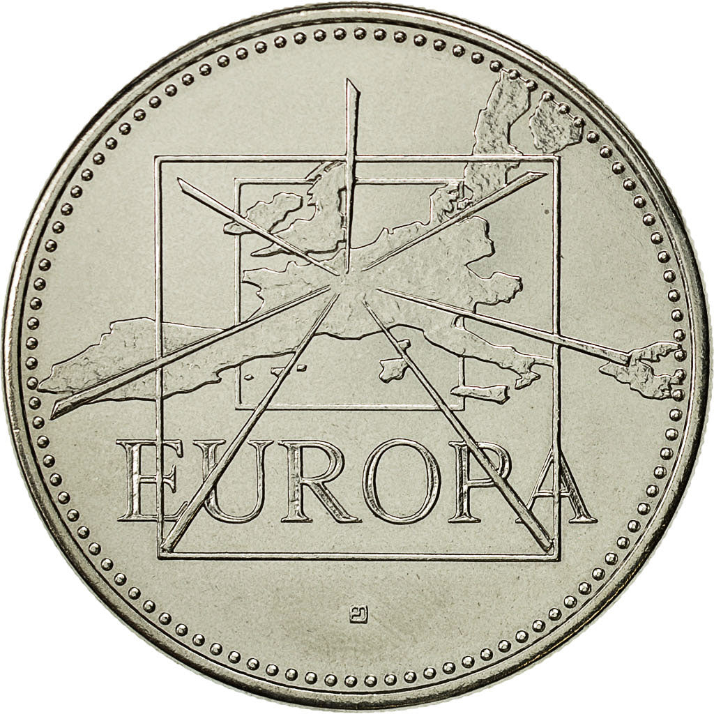 Francja, Medal, Ecu Euro, EUROPA, 1996, MS(64), Miedź-Nikiel