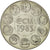 Francja, Medal, Ecu Europa, 1983, MS(64), Miedź-Nikiel