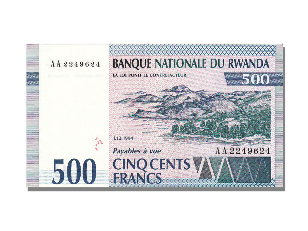 Rwanda, 500 Francs, 1994, 1994-12-01, UNC(65-70), AA2249624