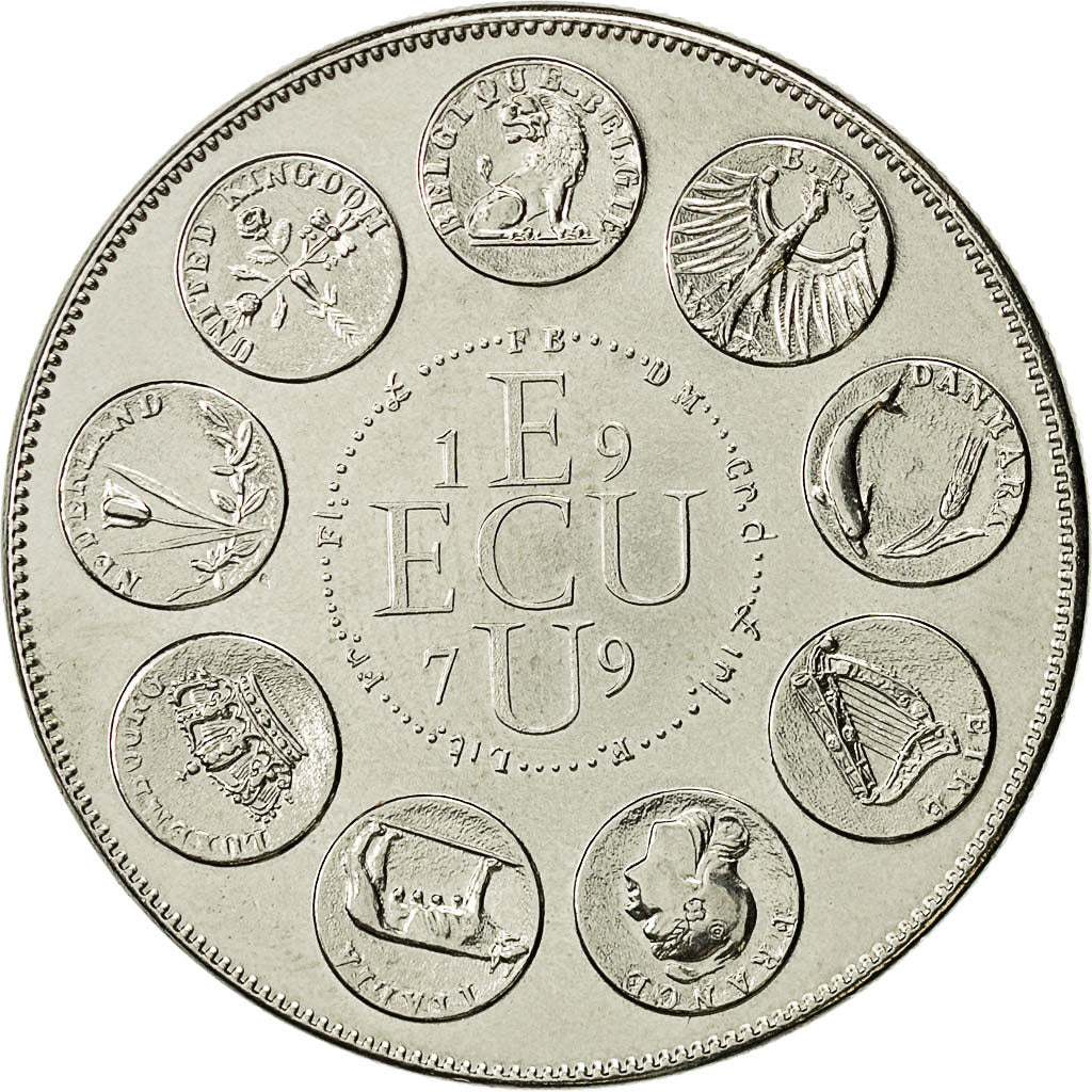 France, Medal, Ecu Europa, 1979, MS(64), Copper-nickel