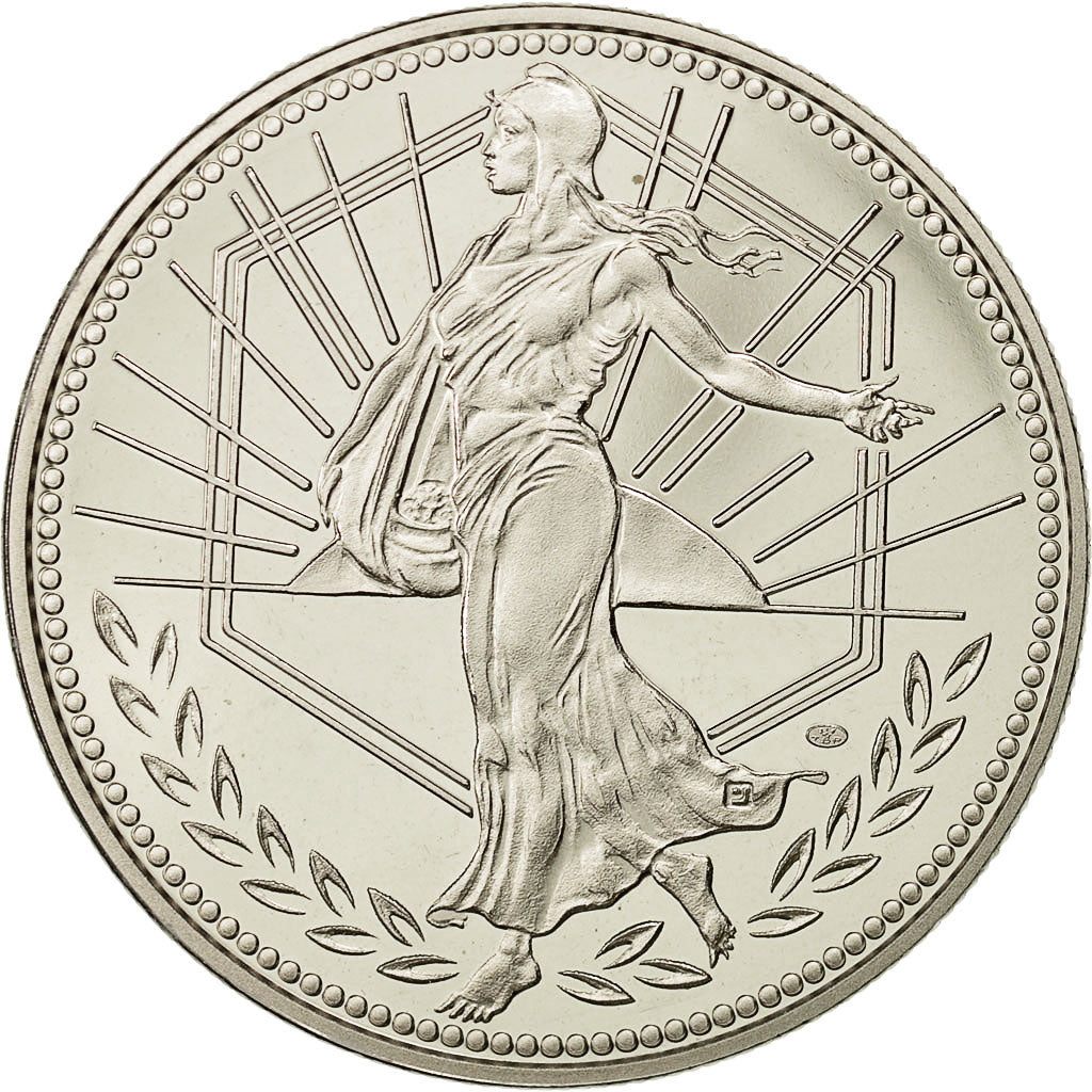 France, Medal, Essai Euro Marianne, 2001, MS(64), Copper-nickel