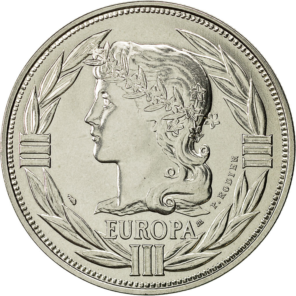 France, Medal, Ecu Europa, 1985, MS(64), Copper-nickel