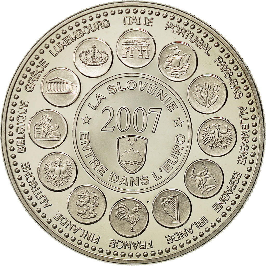 Francia, Medal, L'Europe des XXVII Essai, 2007, SC+, Cobre - níquel