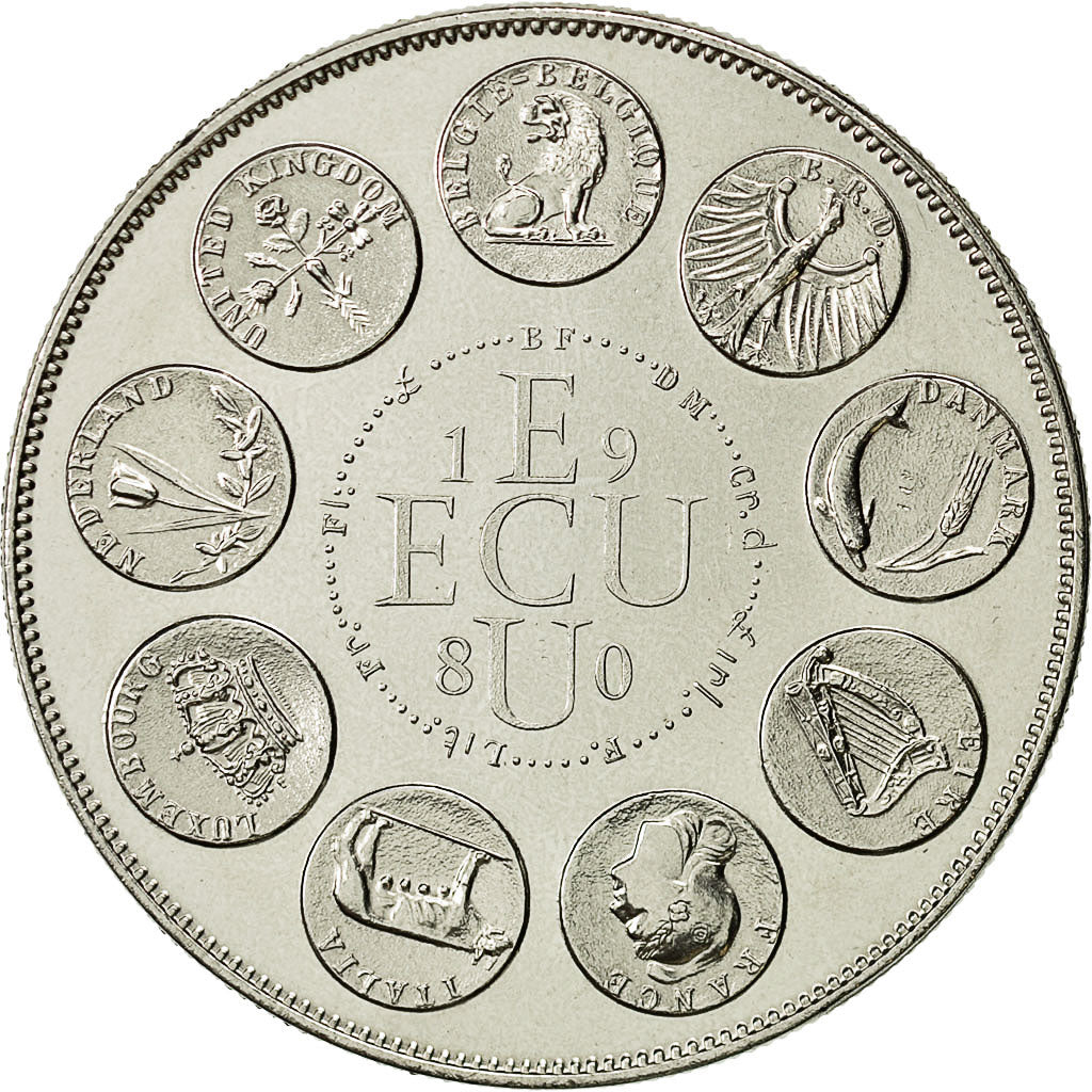 France, Medal, Ecu Europa, 1980, SPL+, Copper-nickel