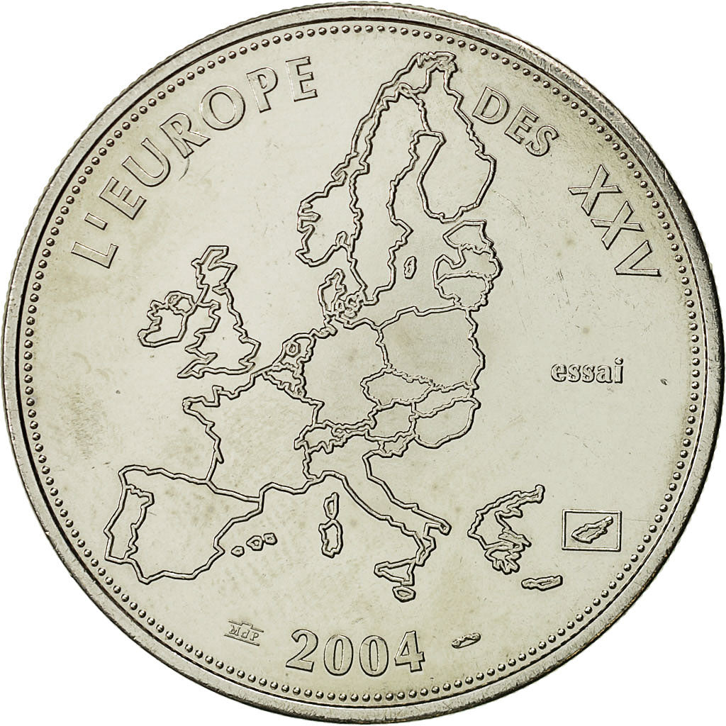 Frankreich, Medal, L'Europe des XXV, Essai, 2004, UNZ+, Copper-nickel